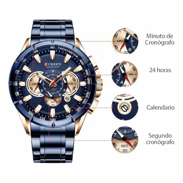 Reloj en Acero Curren 8363