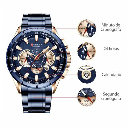 Reloj en Acero Curren 8363