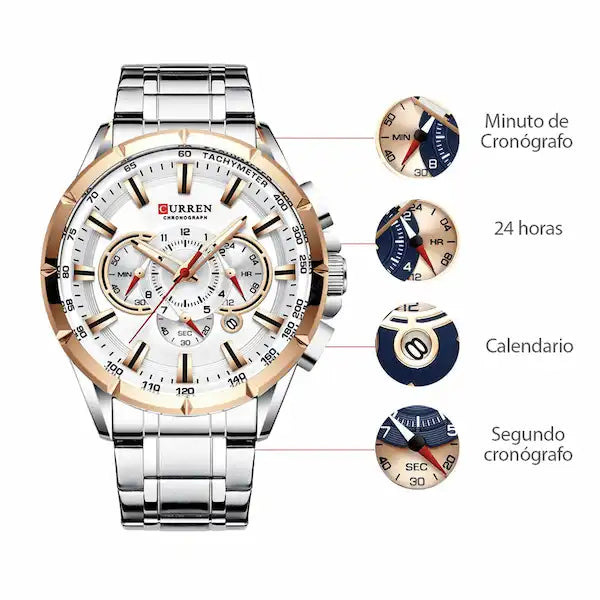 Reloj en Acero Curren 8363