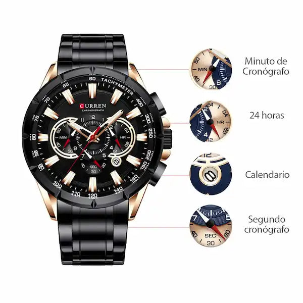 Reloj en Acero Curren 8363
