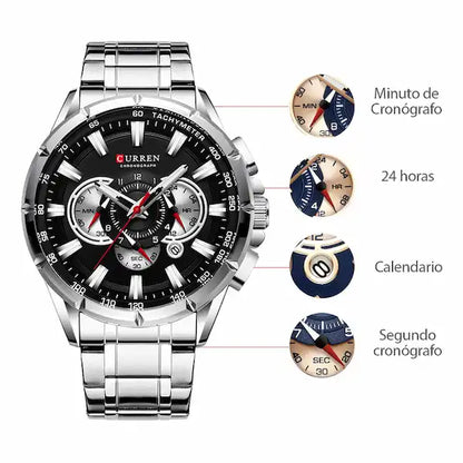 Reloj en Acero Curren 8363